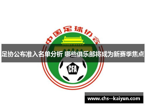 足协公布准入名单分析 哪些俱乐部将成为新赛季焦点